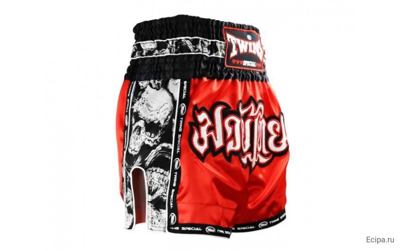 Шорты для бокса Twins Special TBS skull red XL